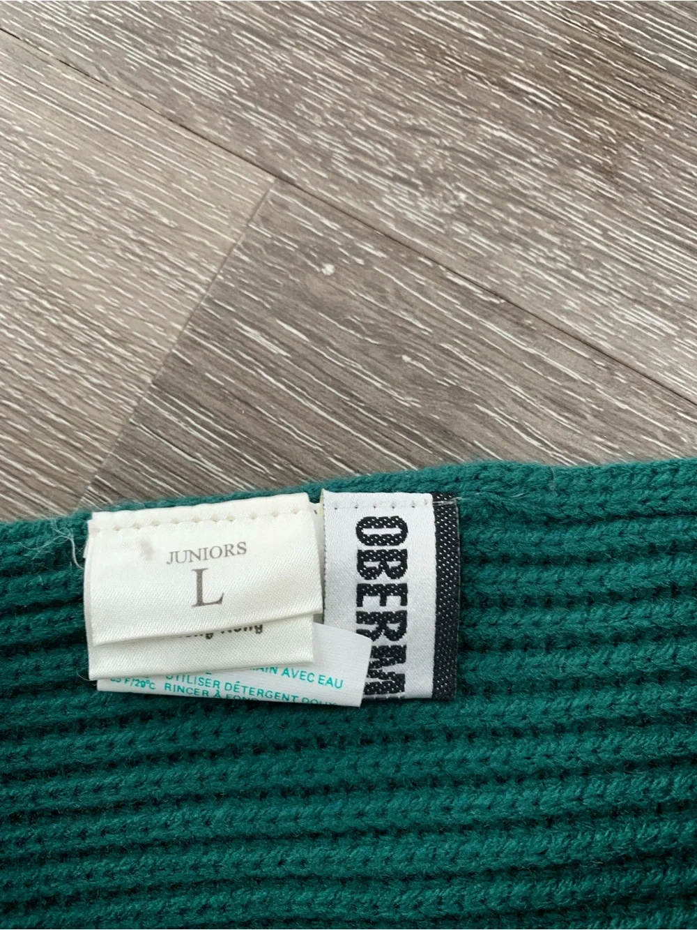 Obermeyer Forest Green Ribbed Bow Headband for Kids